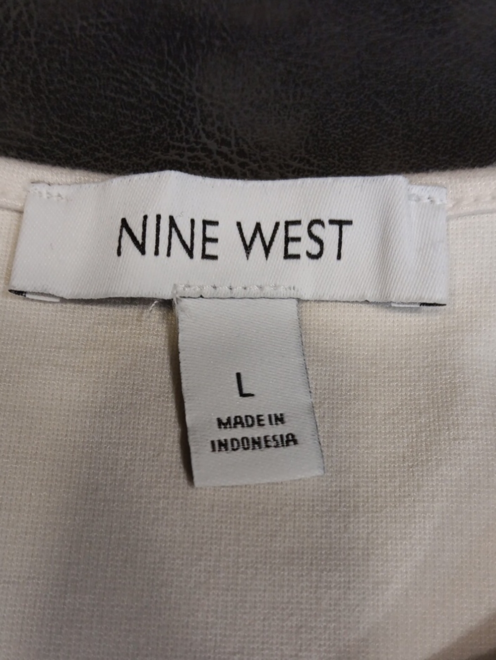Nine West Ivory Asymmetrical Cutout Sleeveless Tank - Picture 9 of 13